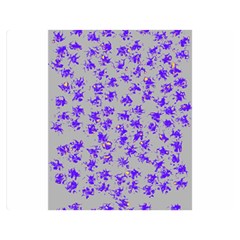 Purple Pattern Double Sided Flano Blanket (medium)  by JDDesigns