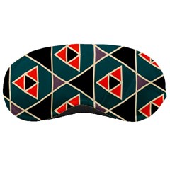 Triangles In Retro Colors Pattern			sleeping Mask by LalyLauraFLM