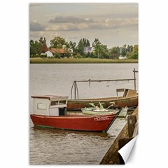 Santa Lucia River In Montevideo Uruguay Canvas 24  X 36  by dflcprints