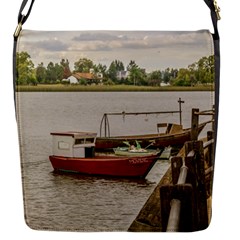 Santa Lucia River In Montevideo Uruguay Flap Messenger Bag (s) by dflcprints