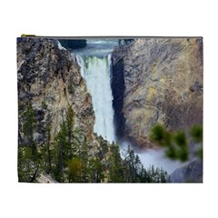 Yellowstone Waterfall Cosmetic Bag (xl) by trendistuff