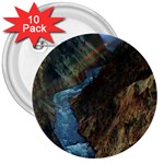 YELLOWSTONE LOWER FALLS 3  Buttons (10 pack)  Front