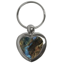 Yellowstone Lower Falls Key Chains (heart)  by trendistuff