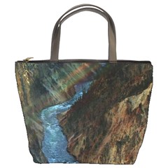 Yellowstone Lower Falls Bucket Bags by trendistuff