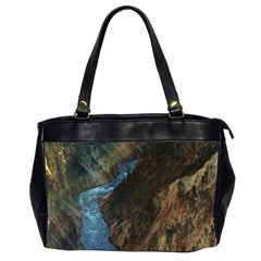 Yellowstone Lower Falls Office Handbags (2 Sides)  by trendistuff