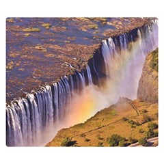 Waterfall Africa Zambia Double Sided Flano Blanket (small)  by trendistuff