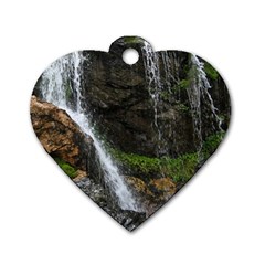 Waterfall Dog Tag Heart (two Sides) by trendistuff