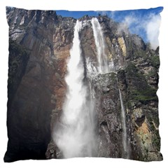 Salto Del Angel Large Cushion Cases (one Side)  by trendistuff
