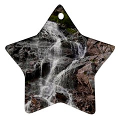 Mountain Waterfall Ornament (star)  by trendistuff
