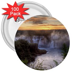 Iguazu Falls 3  Buttons (100 Pack)  by trendistuff