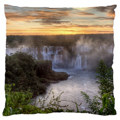 Iguazu Falls Large Cushion Cases (two Sides)  by trendistuff