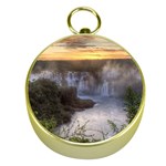 IGUAZU FALLS Gold Compasses Front