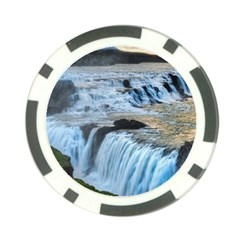 Gullfoss Waterfalls 2 Poker Chip Card Guards by trendistuff