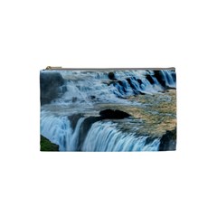 Gullfoss Waterfalls 2 Cosmetic Bag (small)  by trendistuff