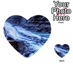 Gullfoss Waterfalls 1 Multi-purpose Cards (heart) 