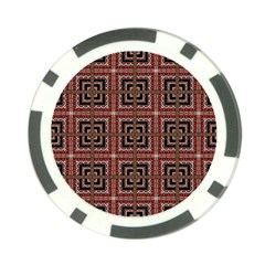 Check Ornate Pattern Poker Chip Card Guards (10 Pack)  by dflcprints