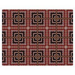 Check Ornate Pattern Double Sided Flano Blanket (medium)  by dflcprints