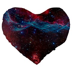 Vela Supernova Large 19  Premium Heart Shape Cushions