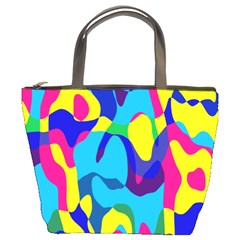 Colorful Chaos 	bucket Bag
