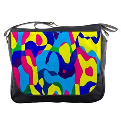 Colorful Chaos			messenger Bag by LalyLauraFLM