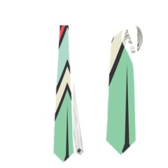 Rhombus And Chevrons Pattern Necktie by LalyLauraFLM