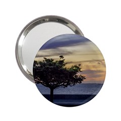 Sunset Scene At Boardwalk In Montevideo Uruguay 2 25  Handbag Mirrors by dflcprints