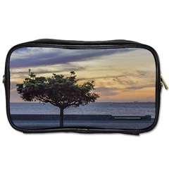 Sunset Scene At Boardwalk In Montevideo Uruguay Toiletries Bags by dflcprints