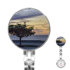 Sunset Scene At Boardwalk In Montevideo Uruguay Stainless Steel Nurses Watches by dflcprints