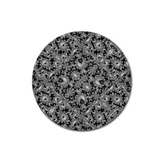 Luxury Patterned Modern Baroque Magnet 3  (round) by dflcprints