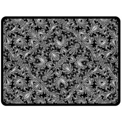 Luxury Patterned Modern Baroque Fleece Blanket (large) 