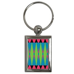 Connected Rhombus			key Chain (rectangle) by LalyLauraFLM