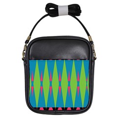 Connected Rhombus			girls Sling Bag by LalyLauraFLM