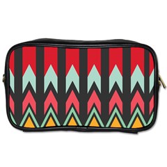 Waves And Other Shapes Pattern Toiletries Bag (two Sides) by LalyLauraFLM
