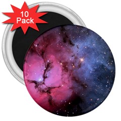 Trifid Nebula 3  Magnets (10 Pack) 