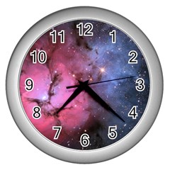 Trifid Nebula Wall Clocks (silver)  by trendistuff