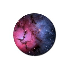 Trifid Nebula Rubber Round Coaster (4 Pack)  by trendistuff