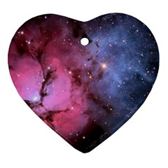 Trifid Nebula Heart Ornament (2 Sides)