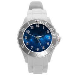 Starry Space Round Plastic Sport Watch (l)