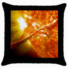 Solar Flare 2 Throw Pillow Cases (black)