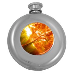 Solar Flare 2 Round Hip Flask (5 Oz)