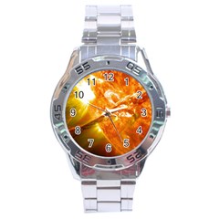 Solar Flare 2 Stainless Steel Men s Watch