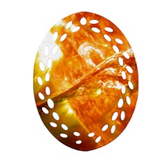 Solar Flare 2 Oval Filigree Ornament (2-side)  by trendistuff