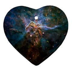 Mystic Mountain Ornament (heart)  by trendistuff