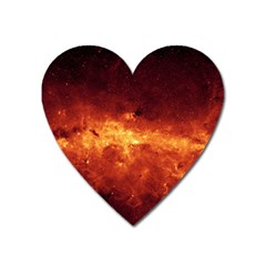 Milky Way Clouds Heart Magnet by trendistuff