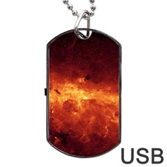 Milky Way Clouds Dog Tag Usb Flash (two Sides)  by trendistuff