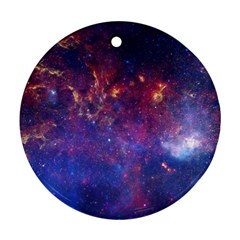 Milky Way Center Round Ornament (two Sides)  by trendistuff