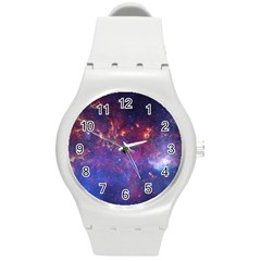 Milky Way Center Round Plastic Sport Watch (m) by trendistuff