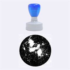 Hydrocarbons In Space Rubber Round Stamps (medium) by trendistuff