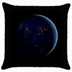 Global Night Throw Pillow Cases (black) by trendistuff