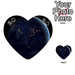 Global Night Playing Cards 54 (heart)  by trendistuff